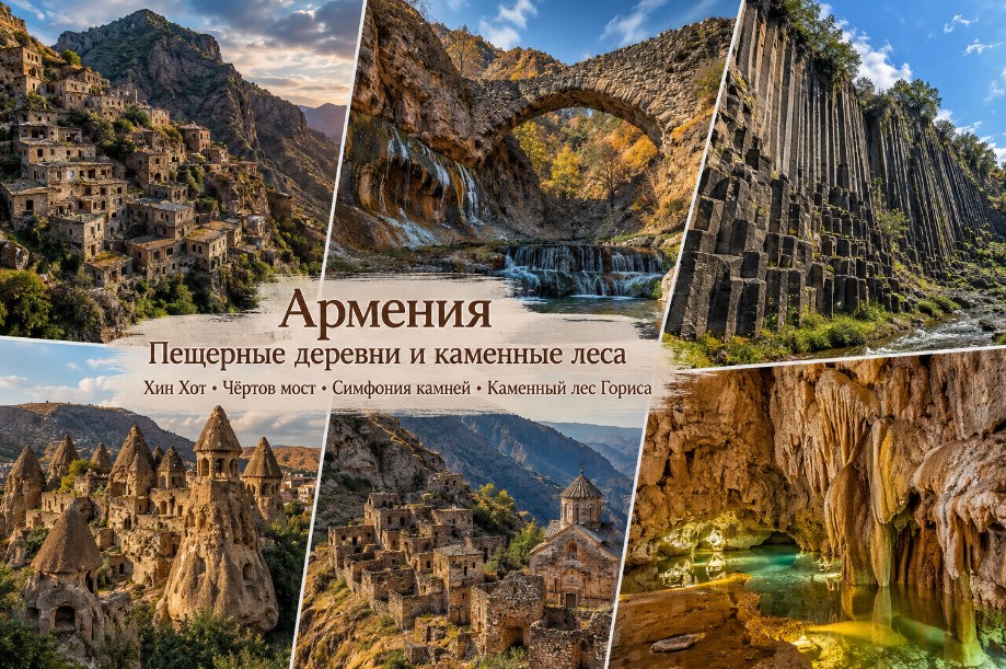Пещерные деревни и каменные леса Армении: 5 крутых локаций 2026