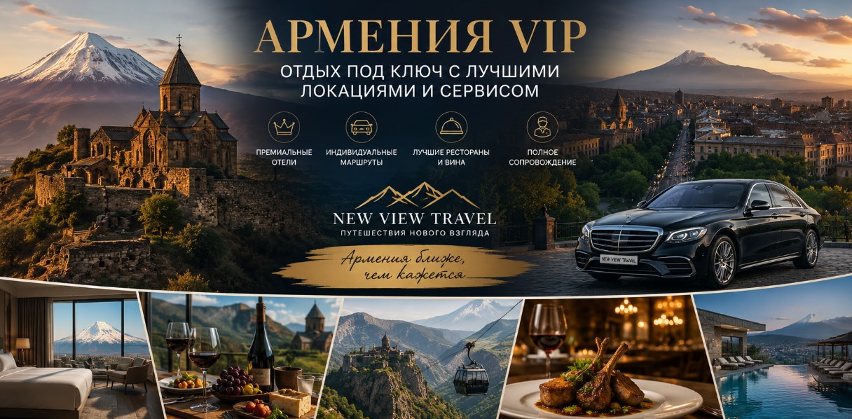 Армения VIP 2026: отдых под ключ с лучшими локациями и сервисом